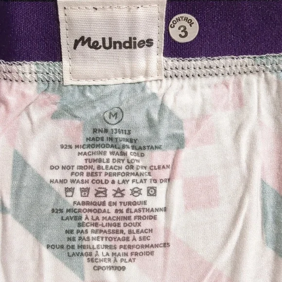 Me Undies 3 pairs Pattern trunk briefs Underwear  Men's size Medium NEW - Picture 8 of 8